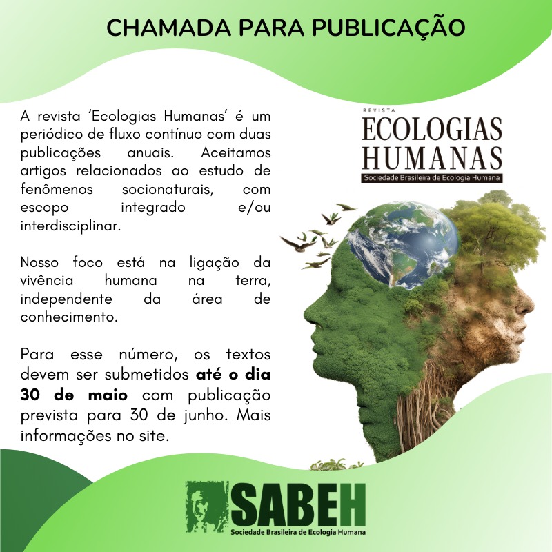 Capa de Livro: Chama da Revista Ecologia Humanas